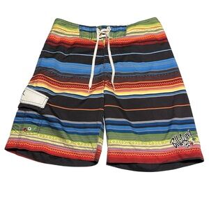 Billabong Men's Surf-Ready Board Shorts 34 | Summer Beach Boardwalk Waves Y2K